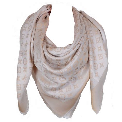 sciarpa louis vuitton beige|louis vuitton scarf.